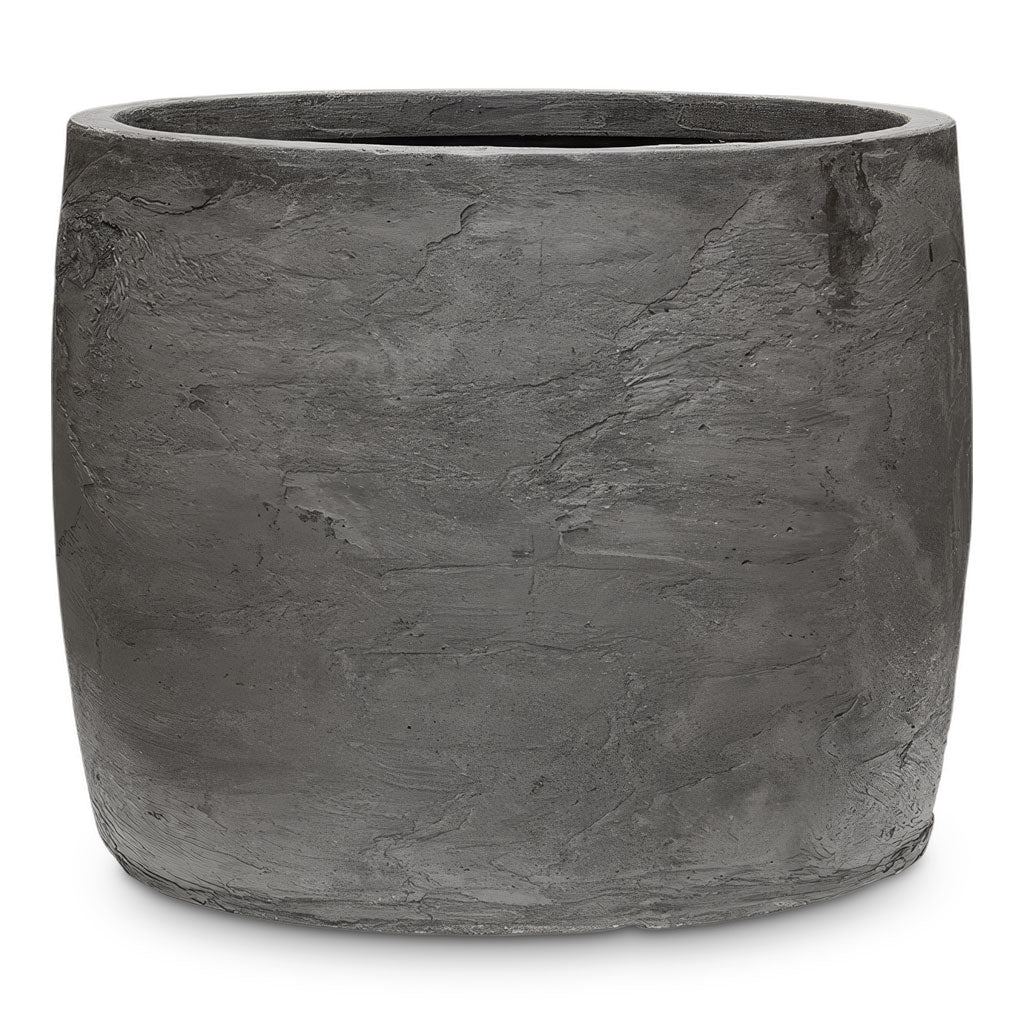 Algar Barrel Planter Grey 41x33cm