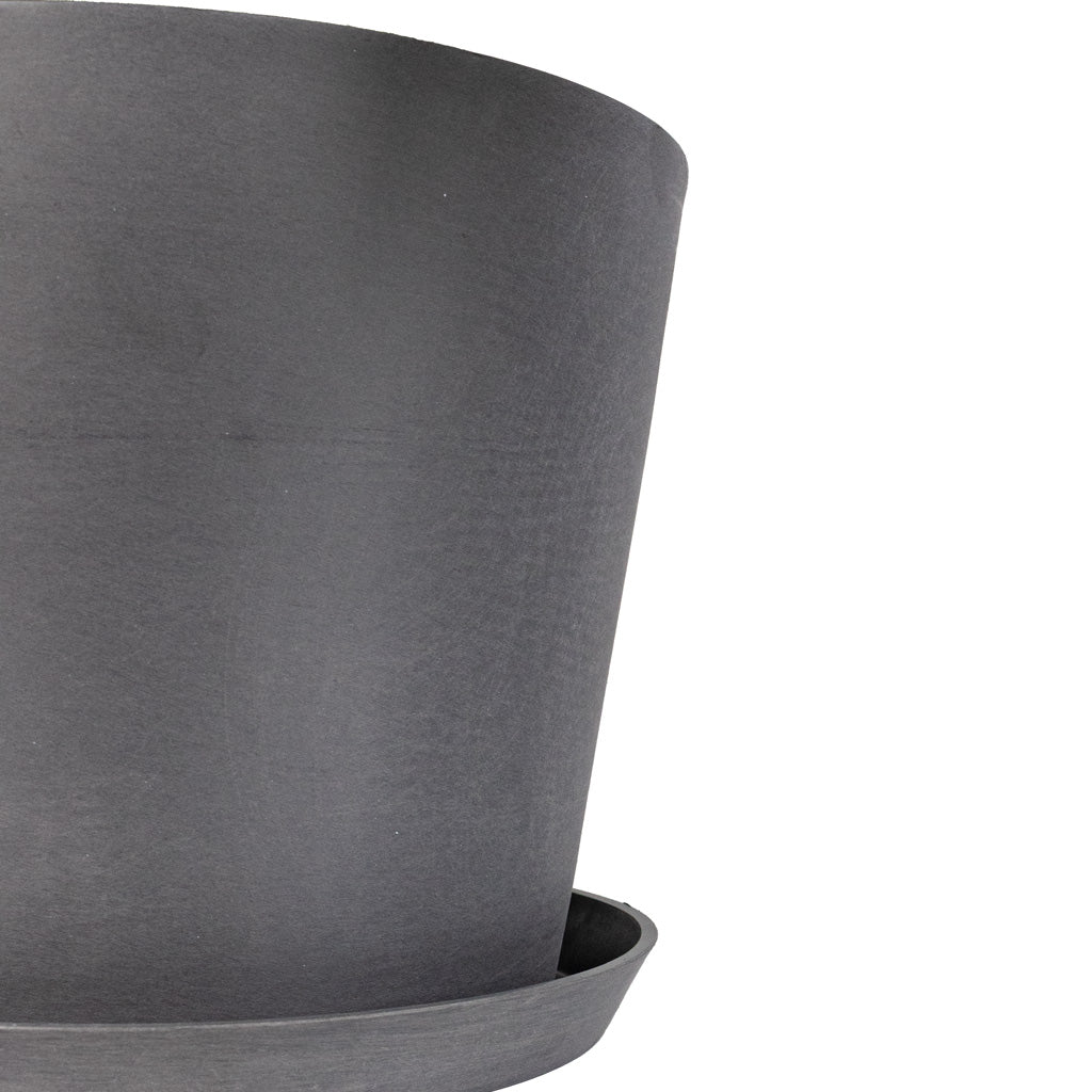Amsterdam Bucket Planter Grey 30x26cm_SWATCH_ Saucer