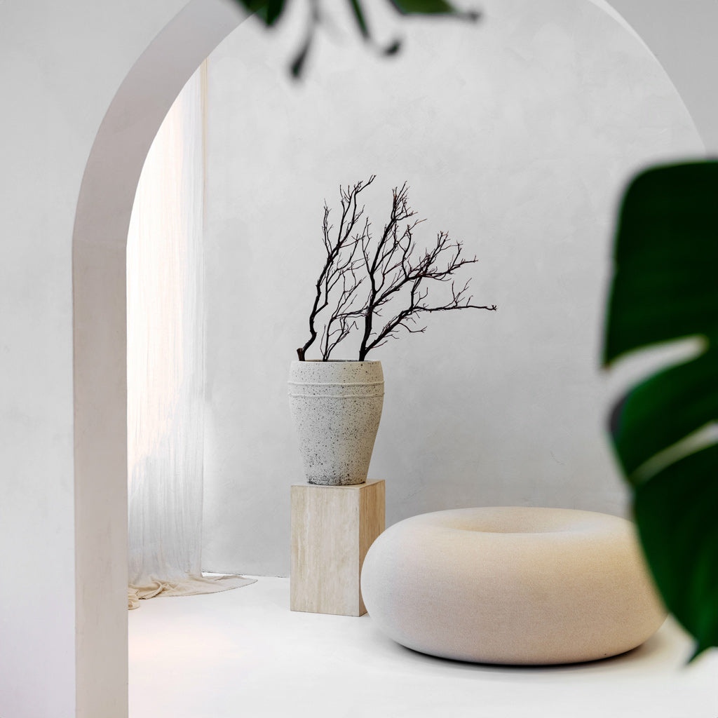 Ares Mediterranean Planter - Chalk White & Contemporary Interior