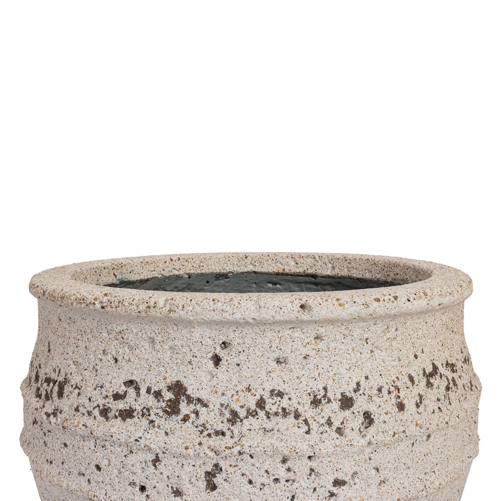 Athena Mediterranean Planter - Chalk White Opening