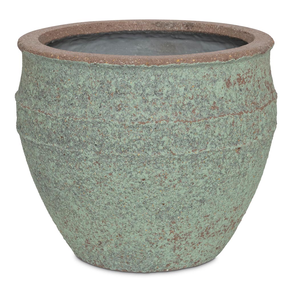 Athena Mediterranean Planter Rustic Green 40.5x33cm
