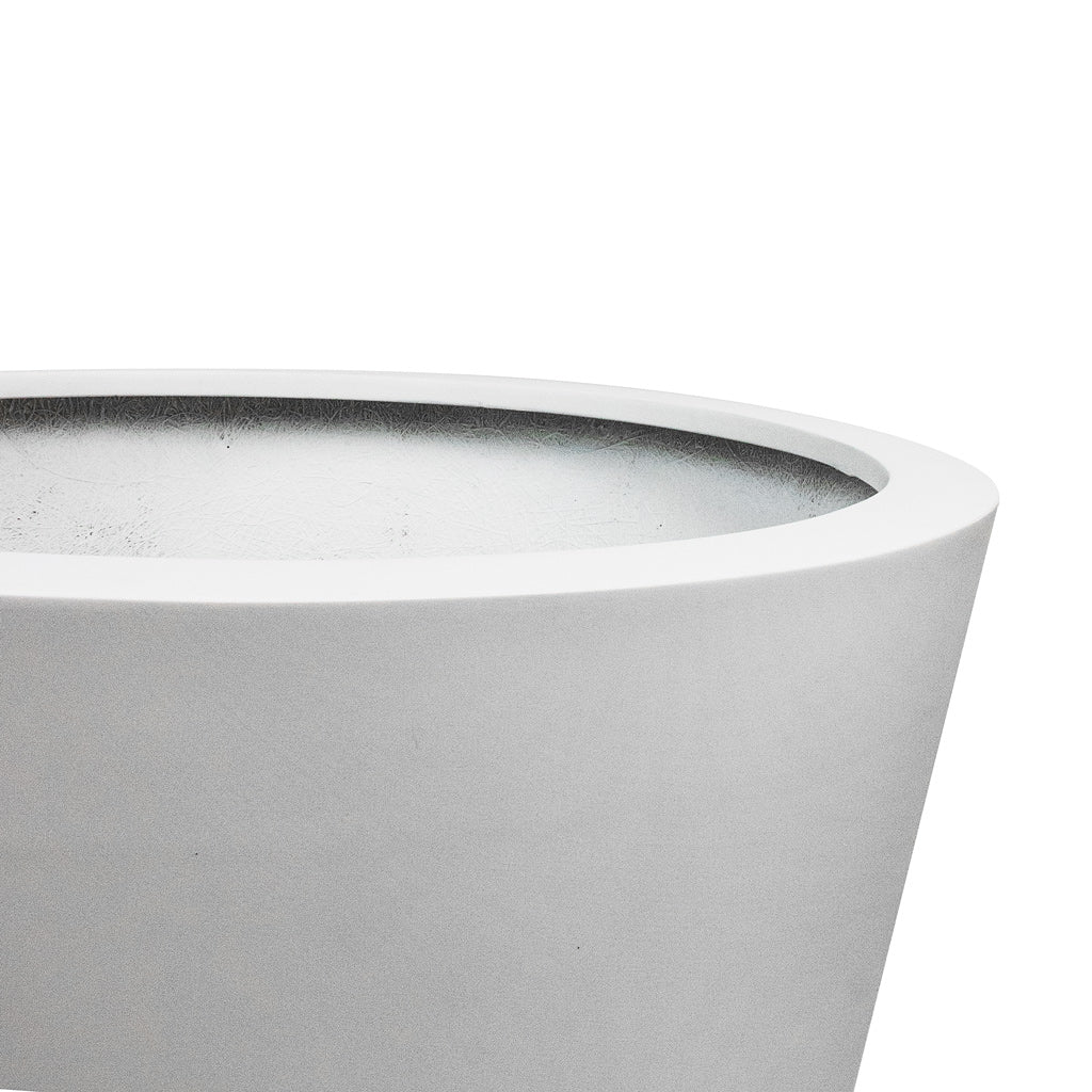 Bucket Essentials Planter - Matt White Rim