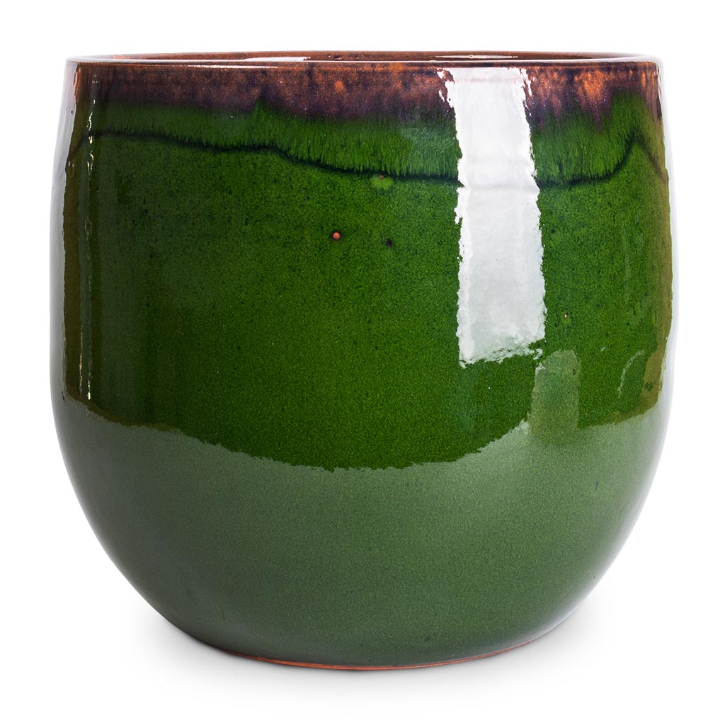 Charlotte Plant Pot - Green - 29 x 25cm