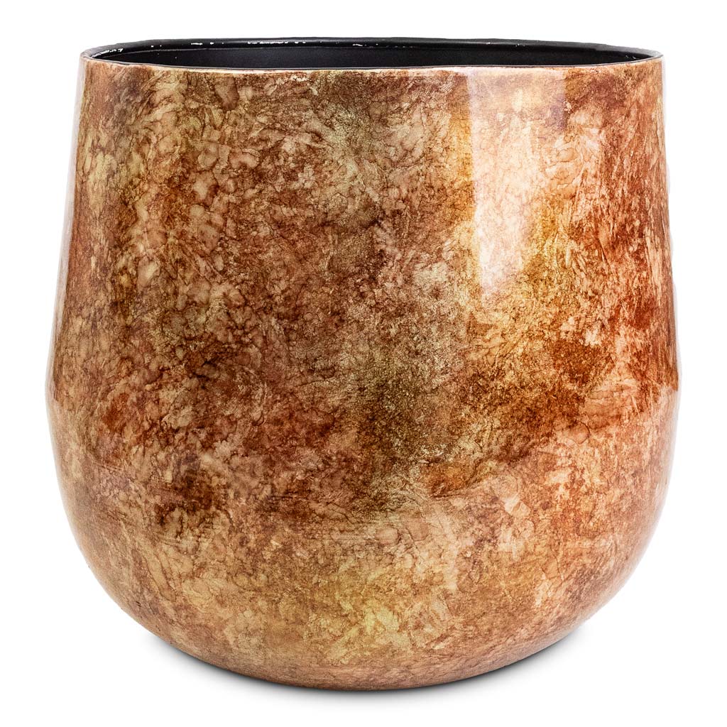 Cilia Metal Pot Latte Copper - 37x32cm