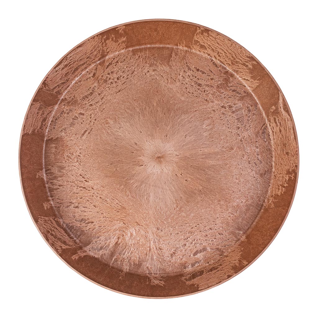 Claire Artstone Plant Pot Saucer - Oak - Large From Above