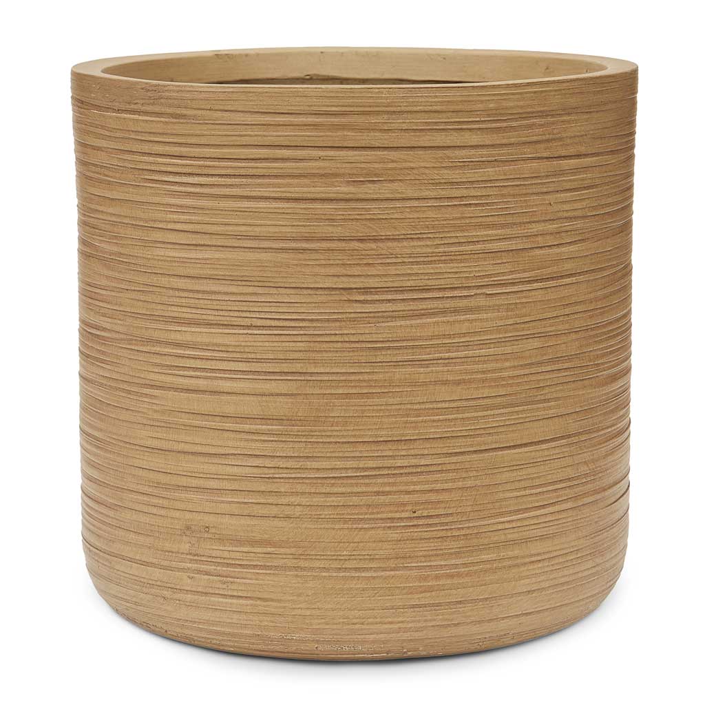Dune Cylinder Planter - Almond - 38 x 37cm