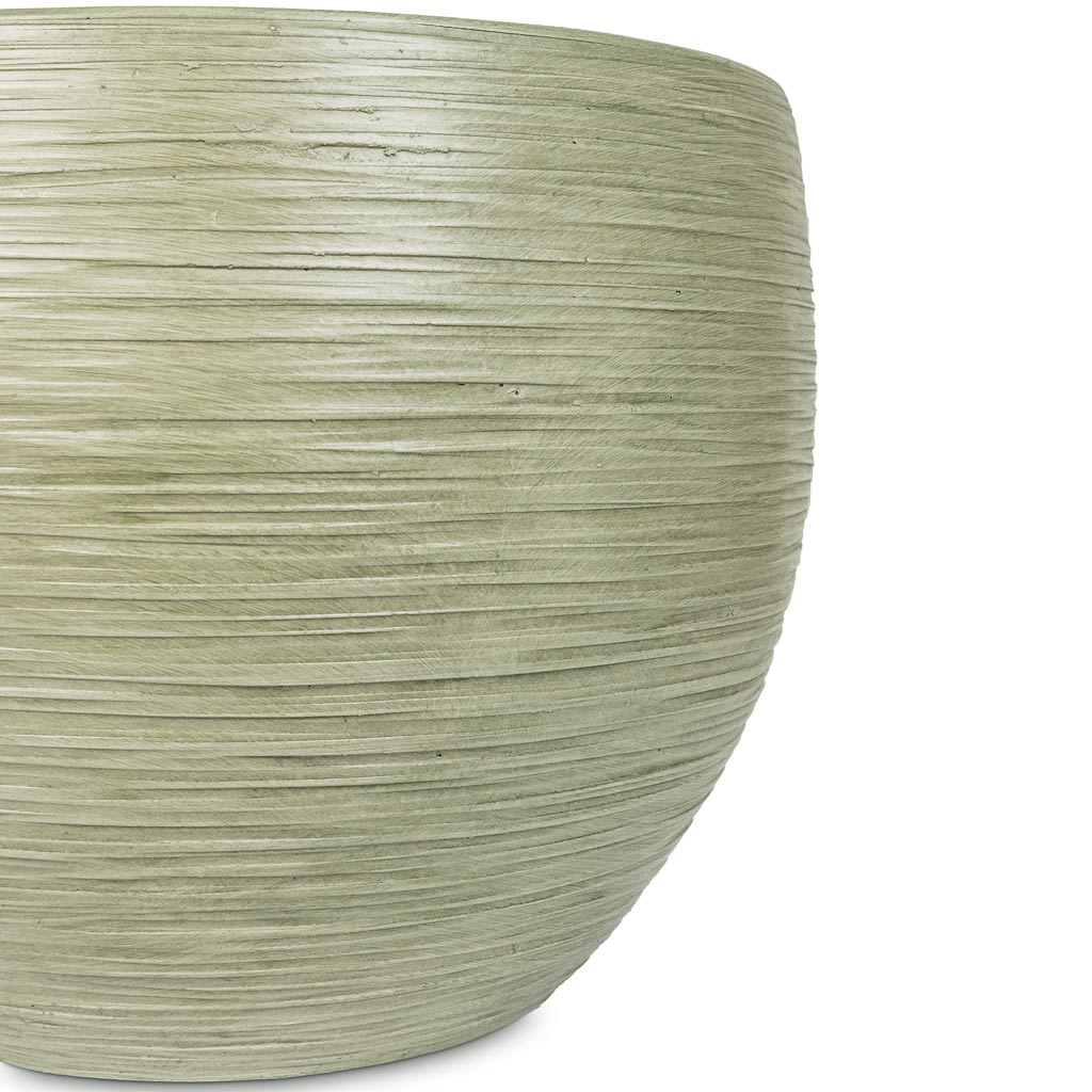 Dune Globe Planter Pistachio Close Up