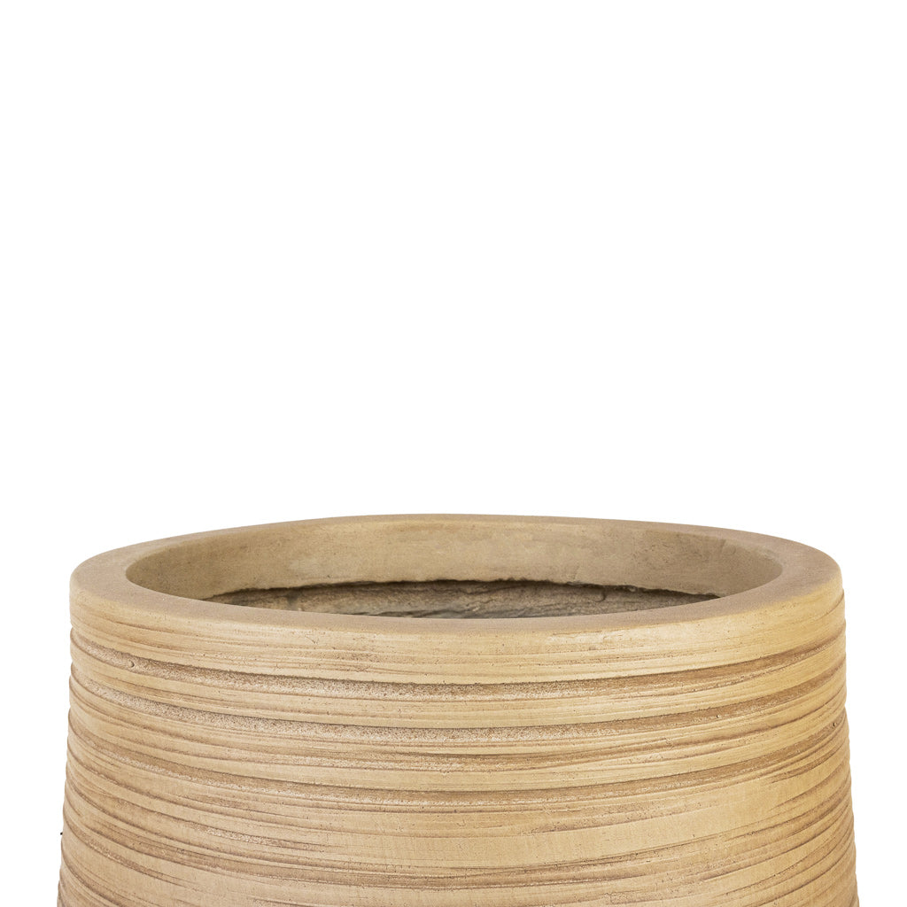 Dune Partner Planter - Almond - Opening