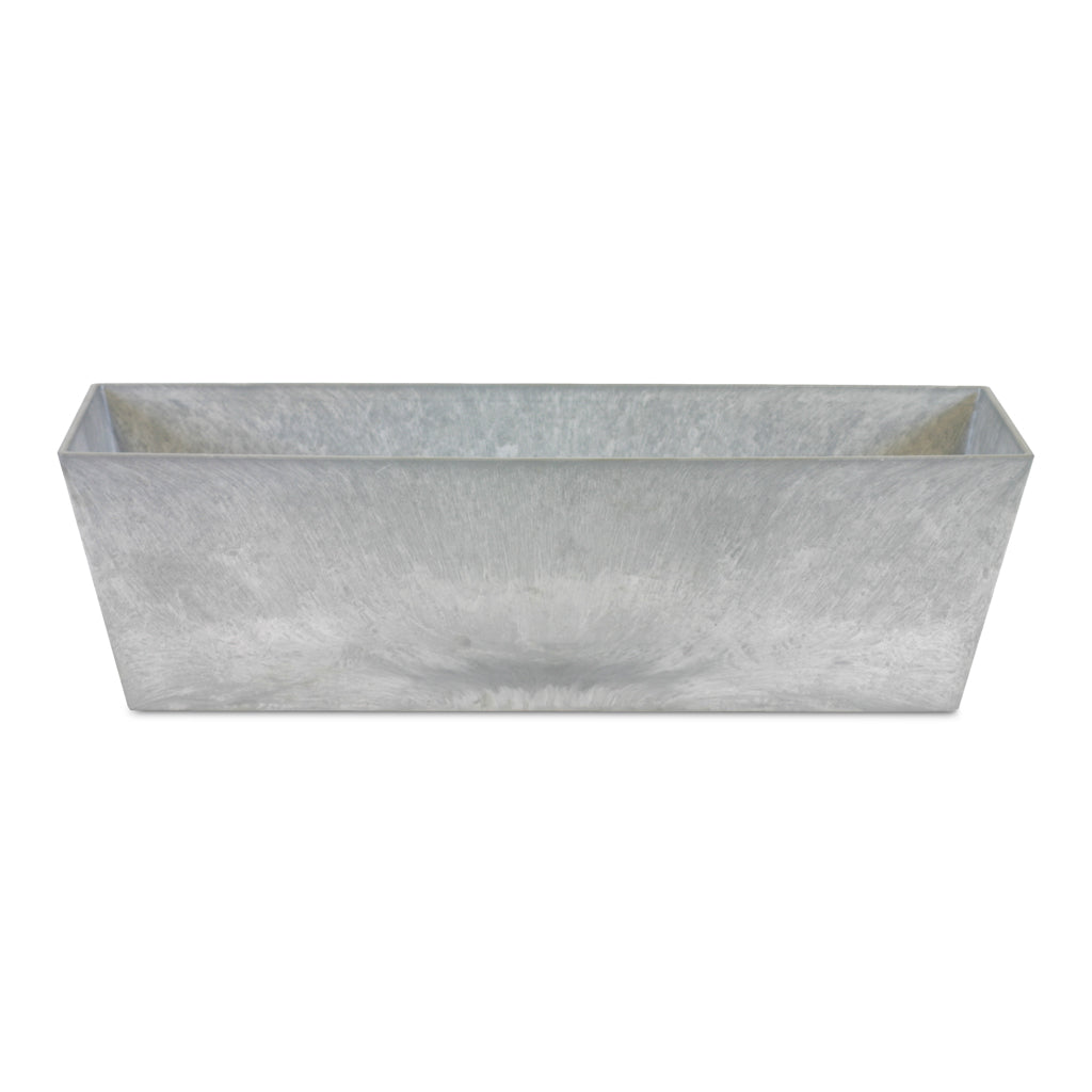Ella Artstone Balcony Trough Planter - Grey Large