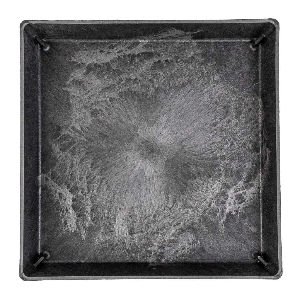 Ella Artstone Plant Pot Saucer - Black - Base View