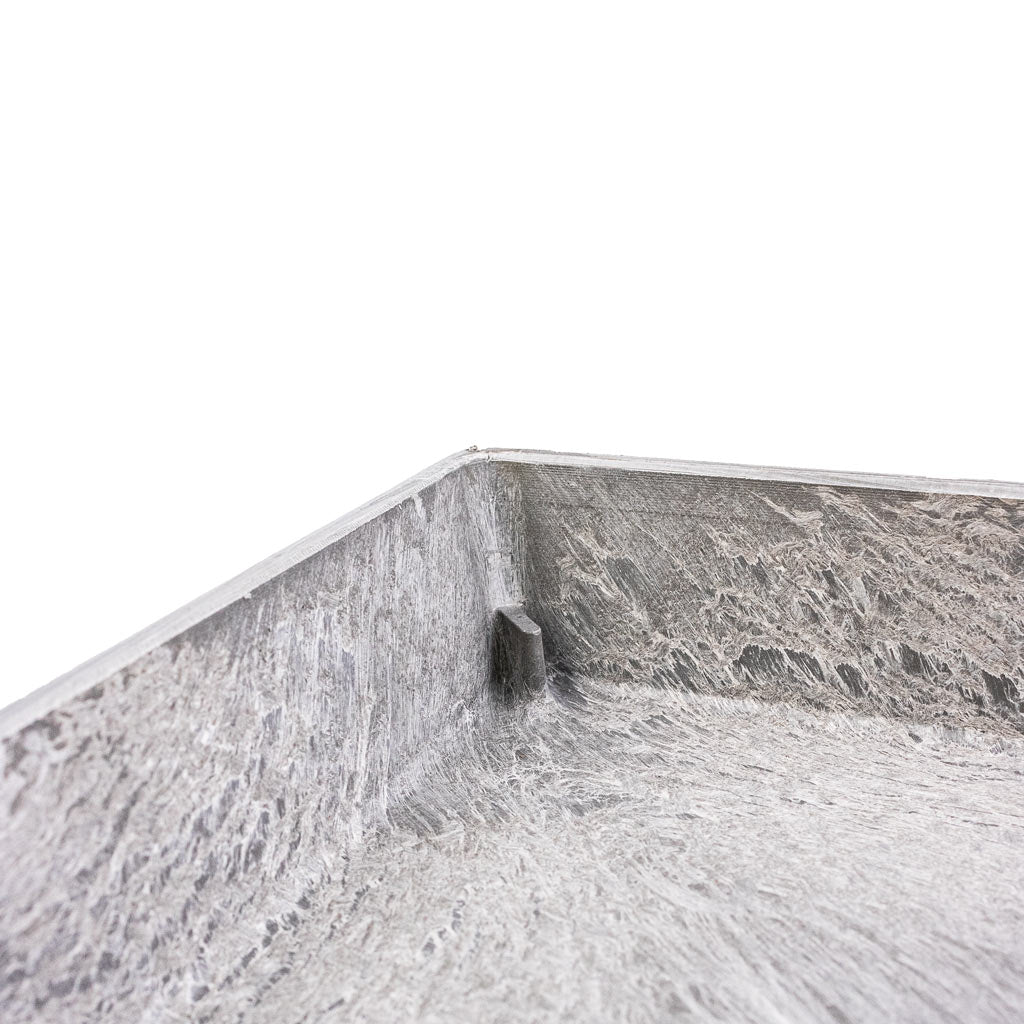 Ella Artstone Plant Pot Saucer Grey - Rim