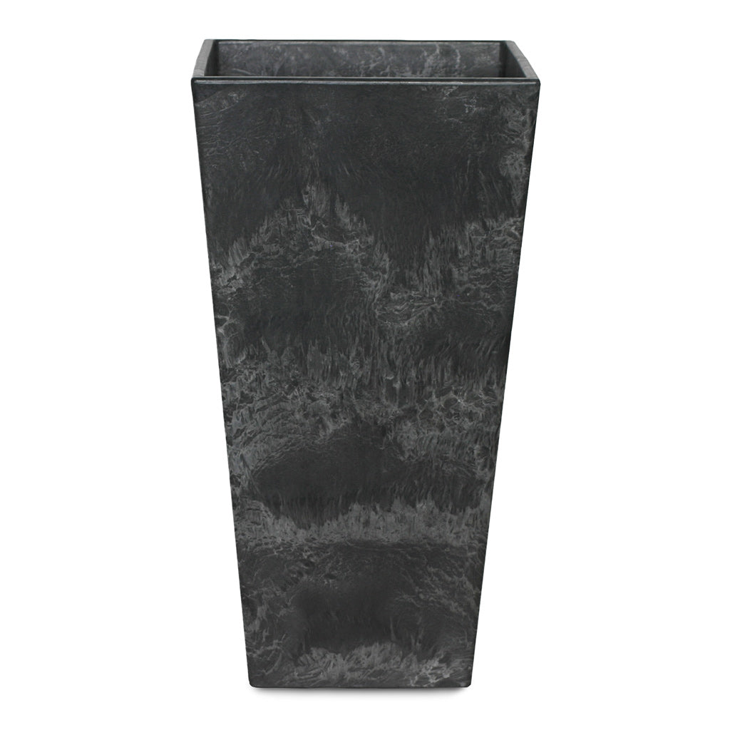 Ella Artstone Tall Planter - Black