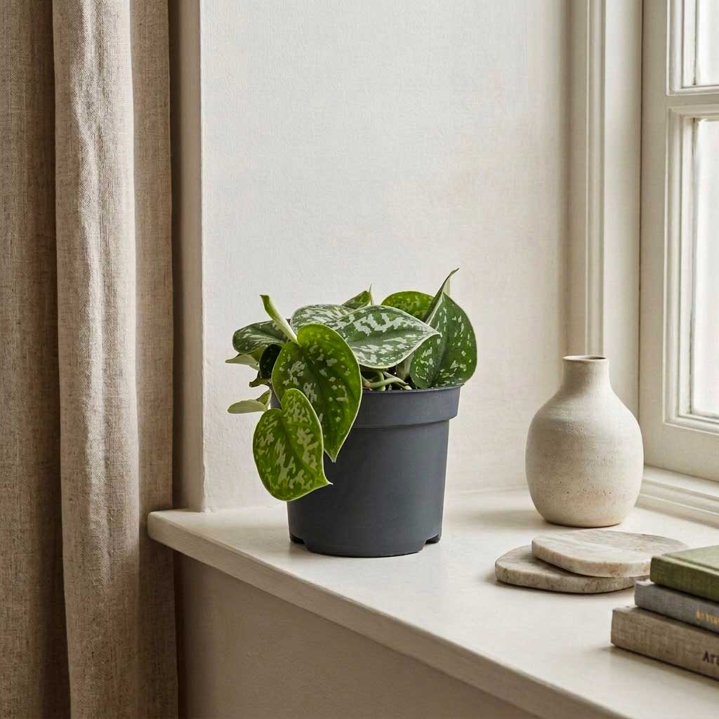 Epipremnum pictum Argyraeus - Satin Pothos - 12 x 20cm