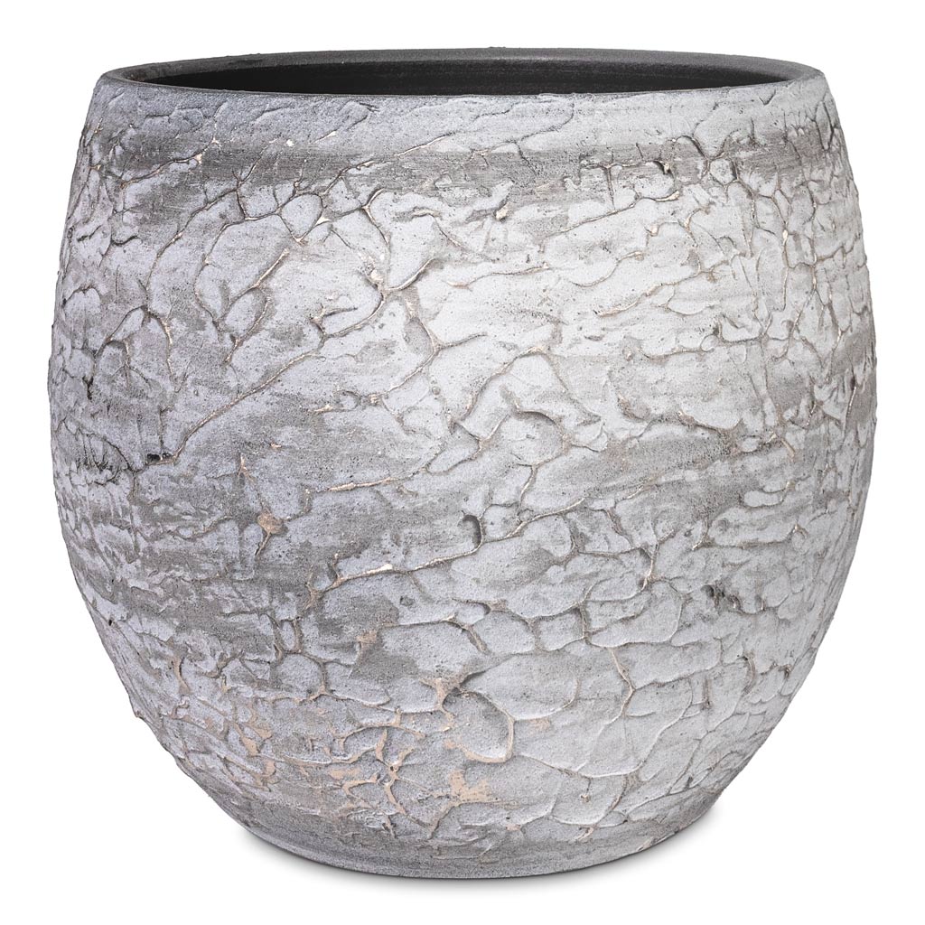 Evi Plant Pot Antique Silver - 32x29cm