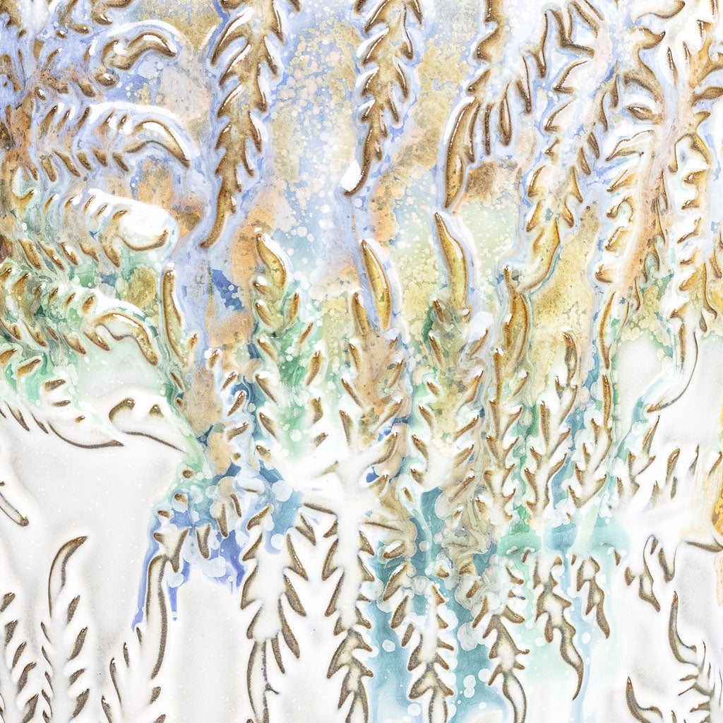 Fern Plant Pot Camouflage 18x17cm SWATCH