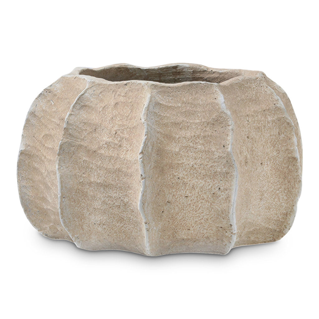 Gobi Low Calima Planter Ashy Taupe 37x22cm