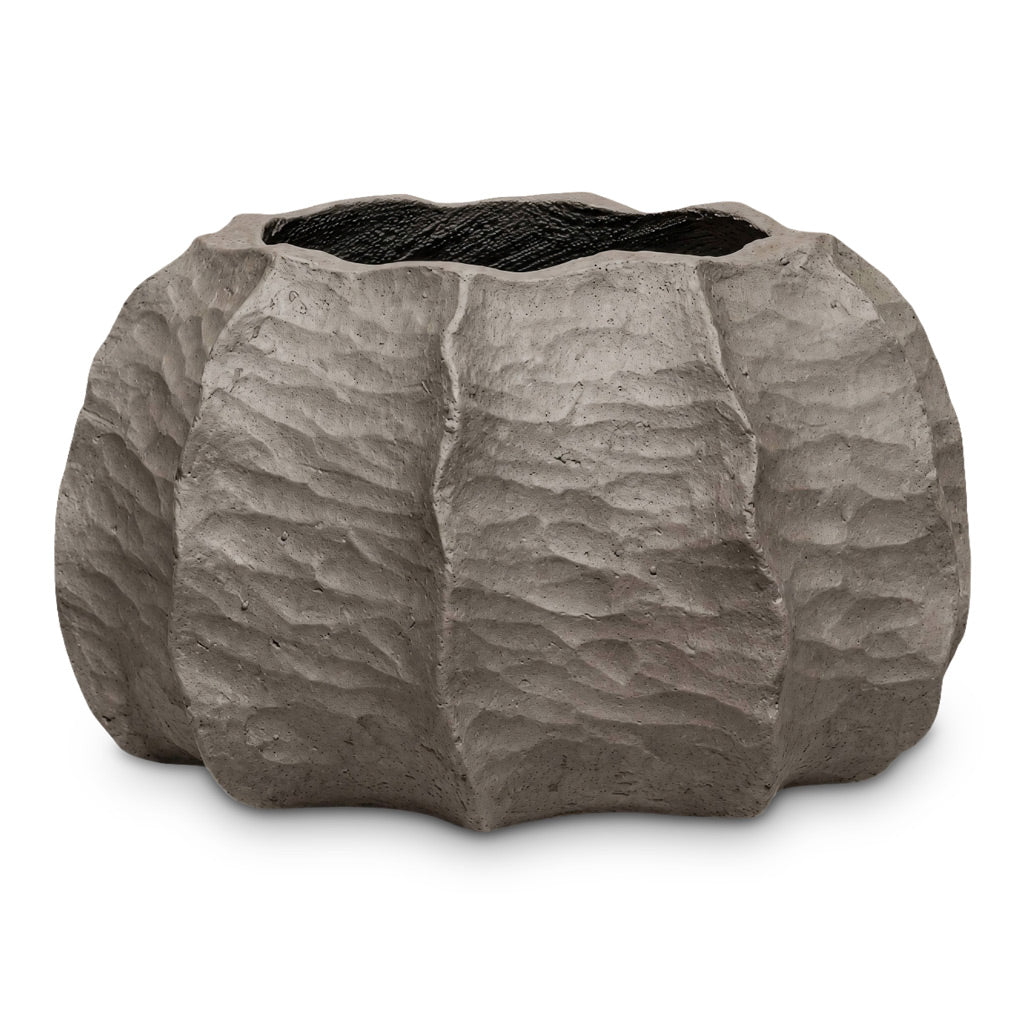 Gobi Low Calima Planter Burnt Umber 37x22cm