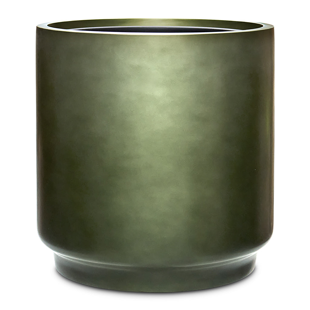 Gradient Cylinder Planter Forest Green 40x40cm