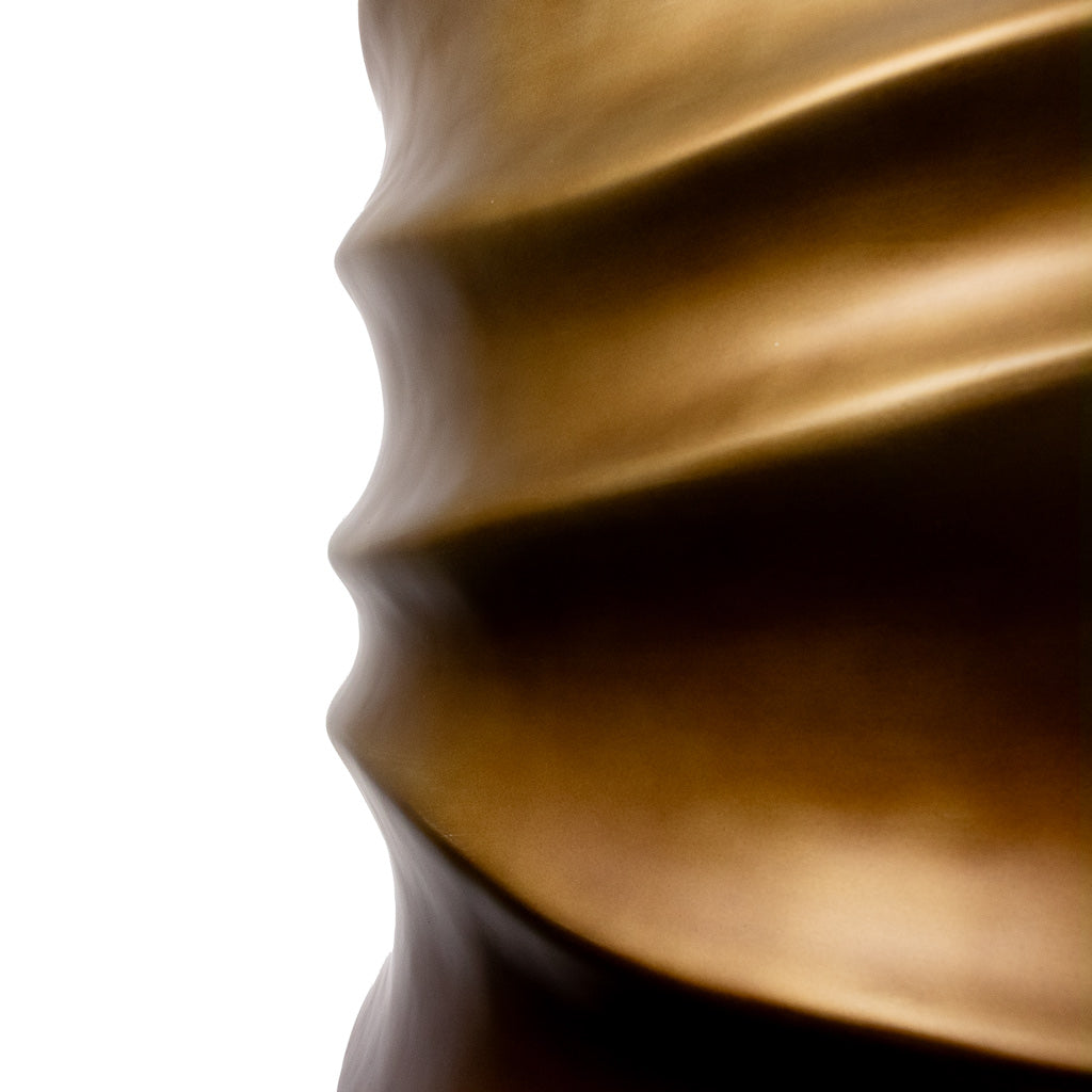 Gradient Lee Partner Planter - Matt Honey Bottom Edge