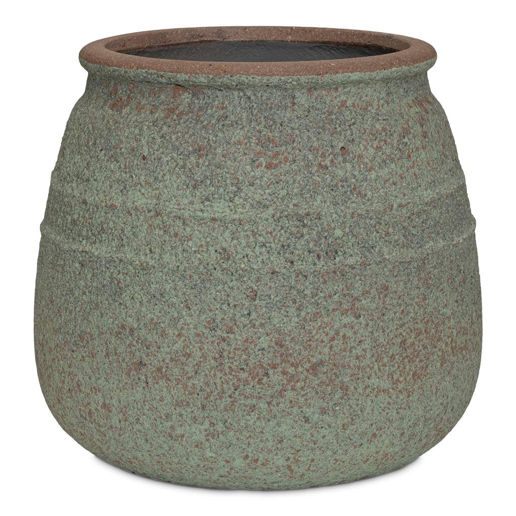 Hestia Mediterranean Planter Rustic Green 32x28cm