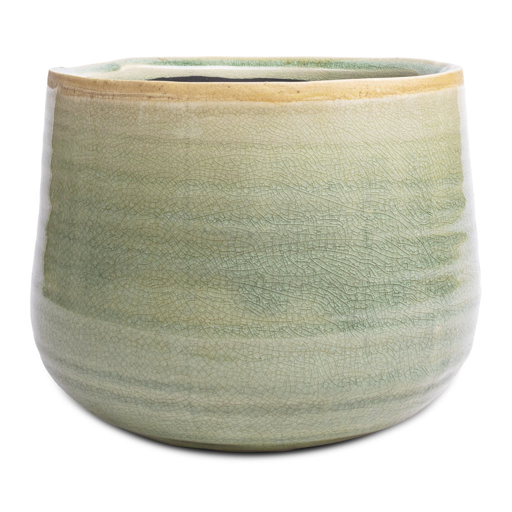 Iris Plant Pot - Mint - 21 x 17cm