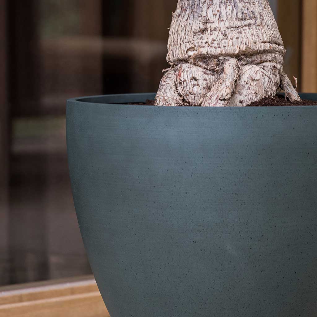 Jesslyn Refined Planter Pine Green Sandstone Textures