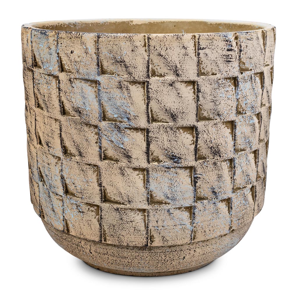 Jim Plant Pot - Shell - 21 x 19cm