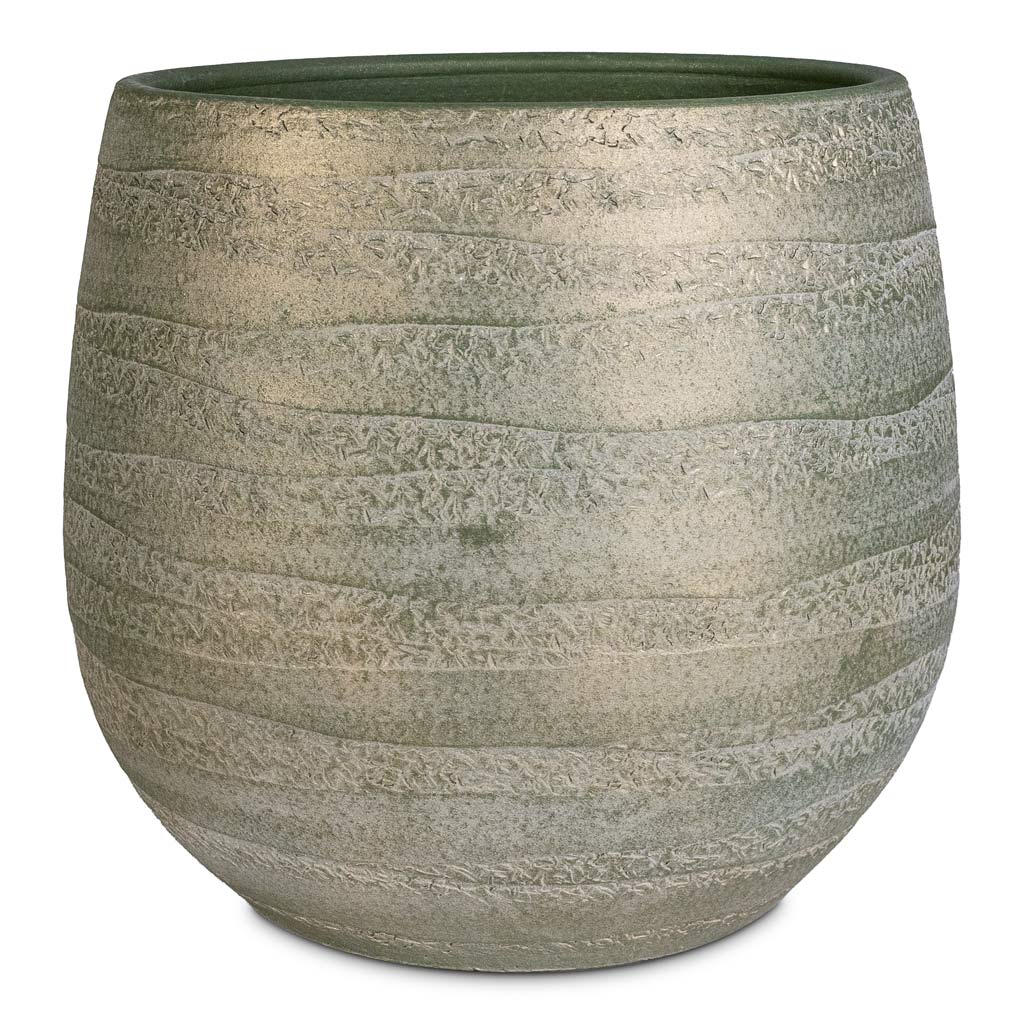 Joyce Pot Shiny Olive 31x28cm