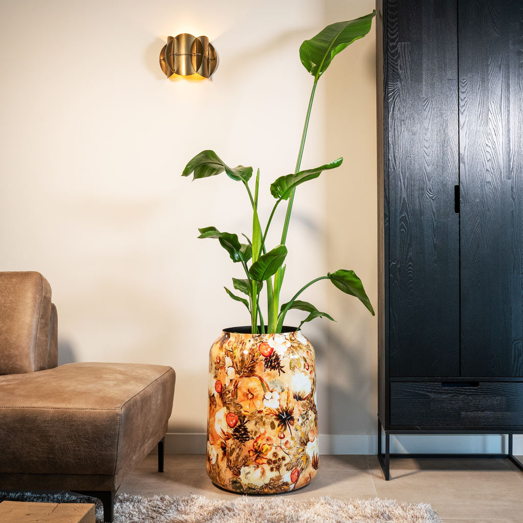 Lammie Cotton Cream Strelitzia bird of paradise