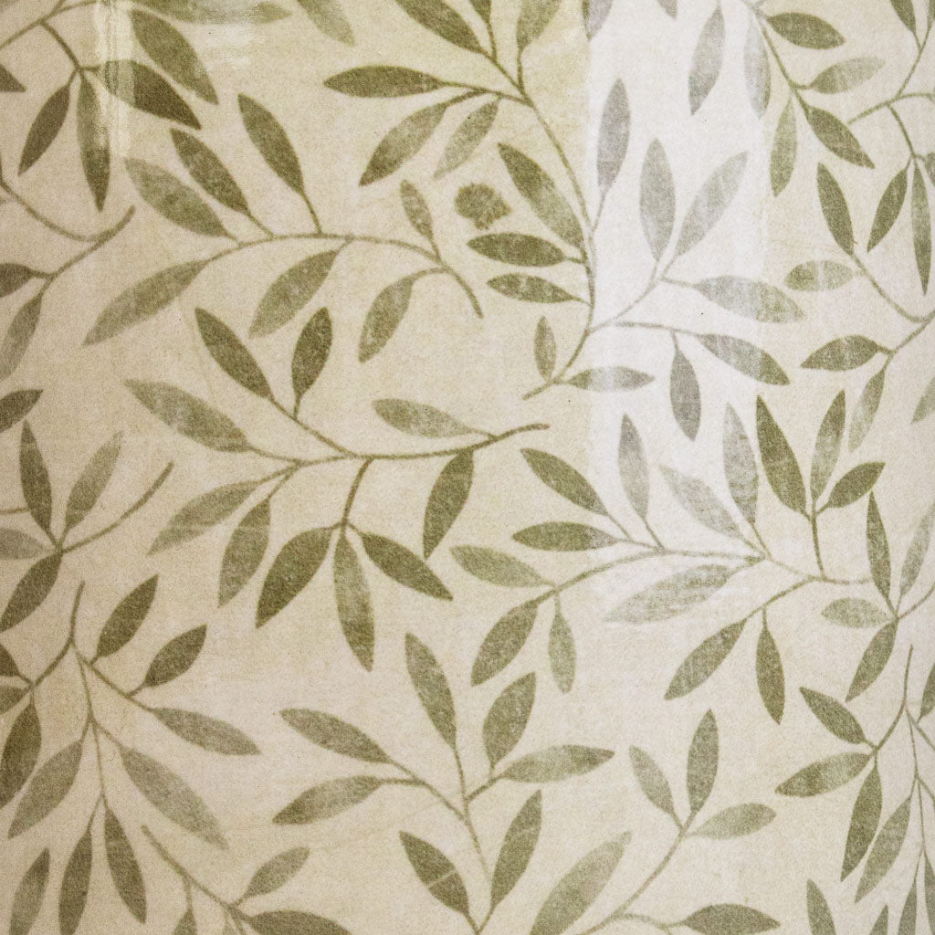 Lazzaro Plant Pot - Sage Foliage Surface Detail