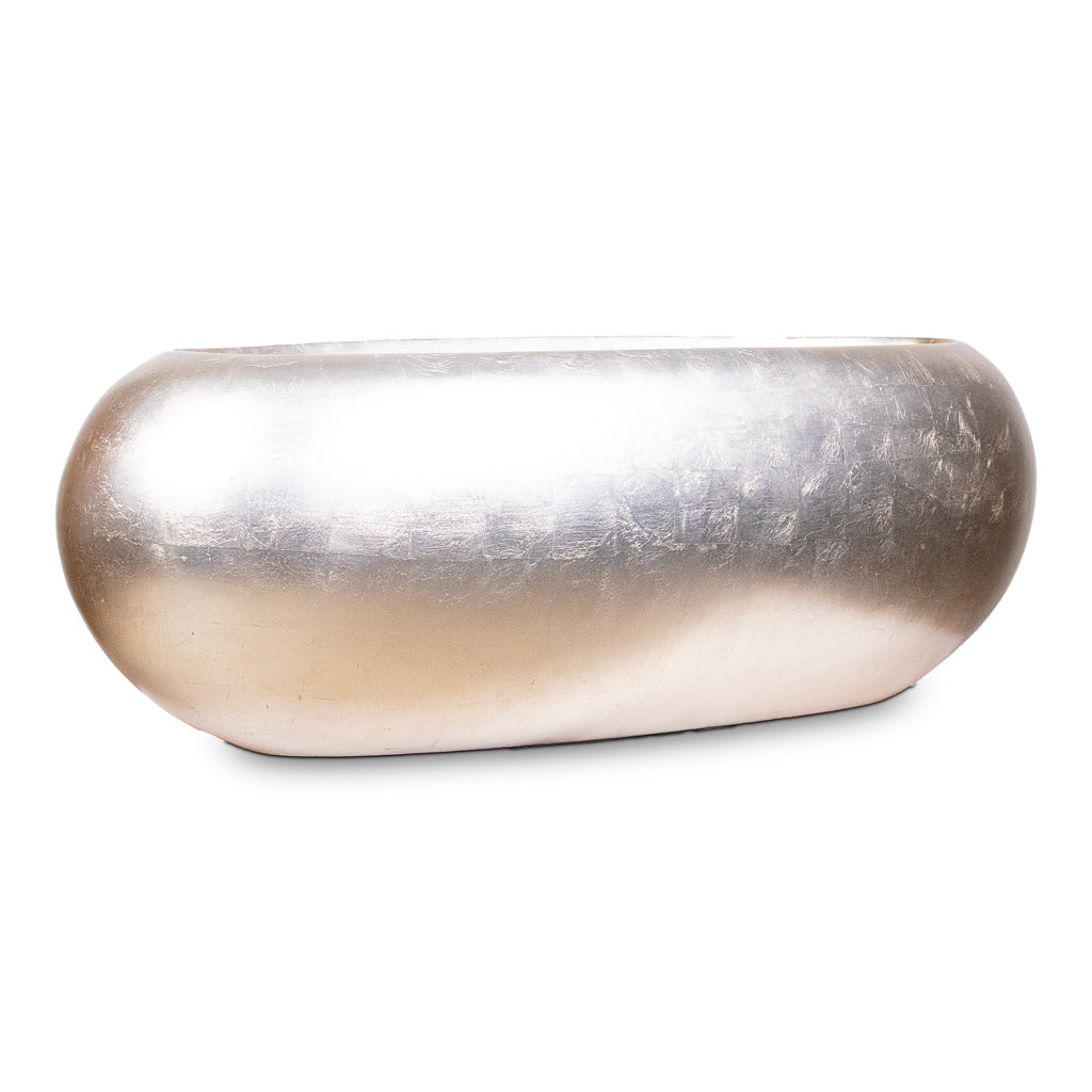 Metallic Boat Planter Light Champagne 75x30x25cm