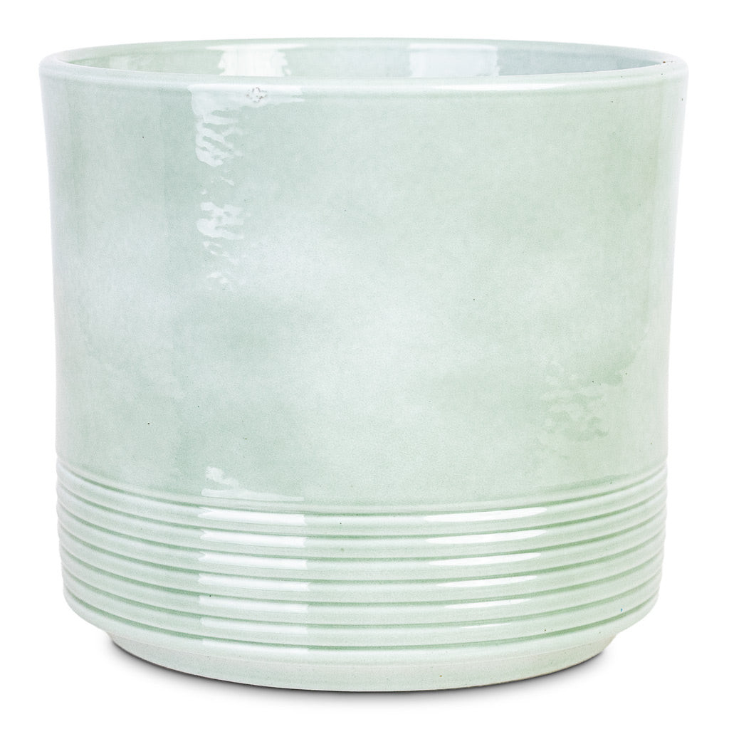 Munich Pot Green Gloss 14.5x12cm