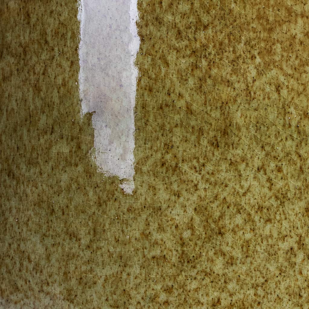 Nine Plant Pot Olive Green Close Up Detail