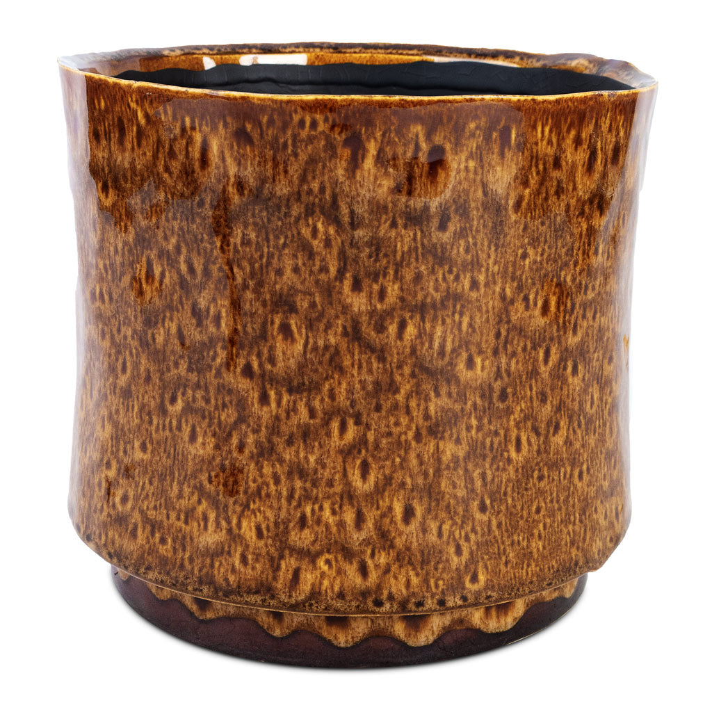 Nolan Plant Pot - Caramel - Large