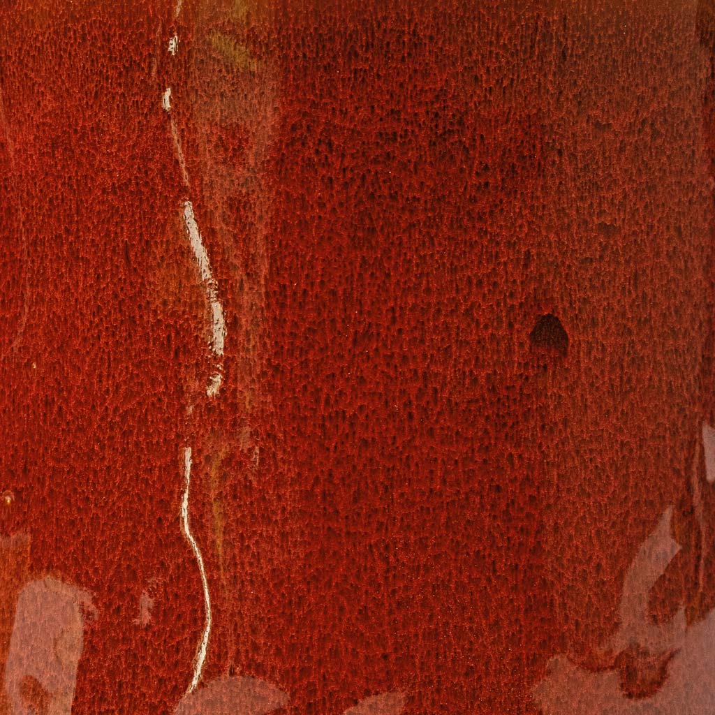 Nolan Plant Pot Red Close Up Detail