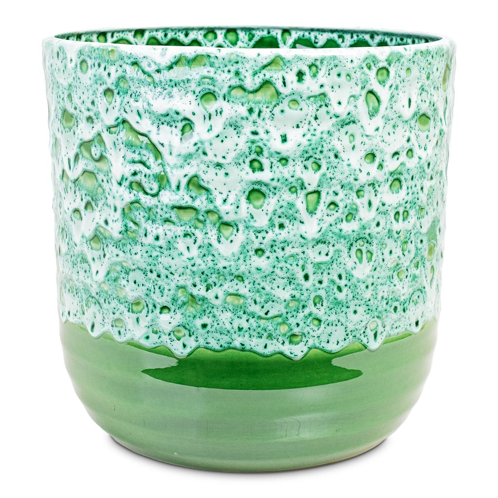 Ocean Glaze Pot Emerald 25x25cm