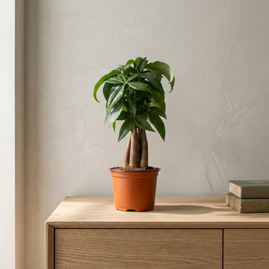Pachira aquatica Money Tree Houseplant 12x35cm
