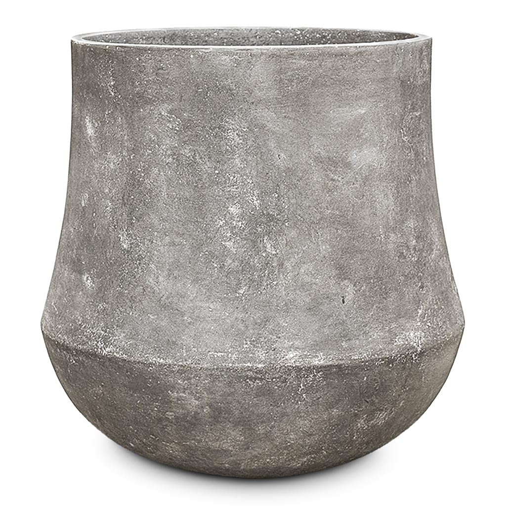 Polystone Coated Darcy Planter Raw Grey - 62x60cm