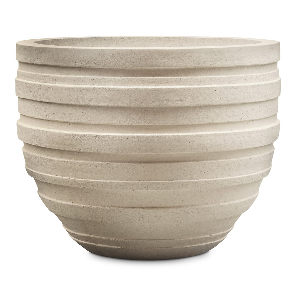 Polystone Coated Junar Planter Natural 70x56cm