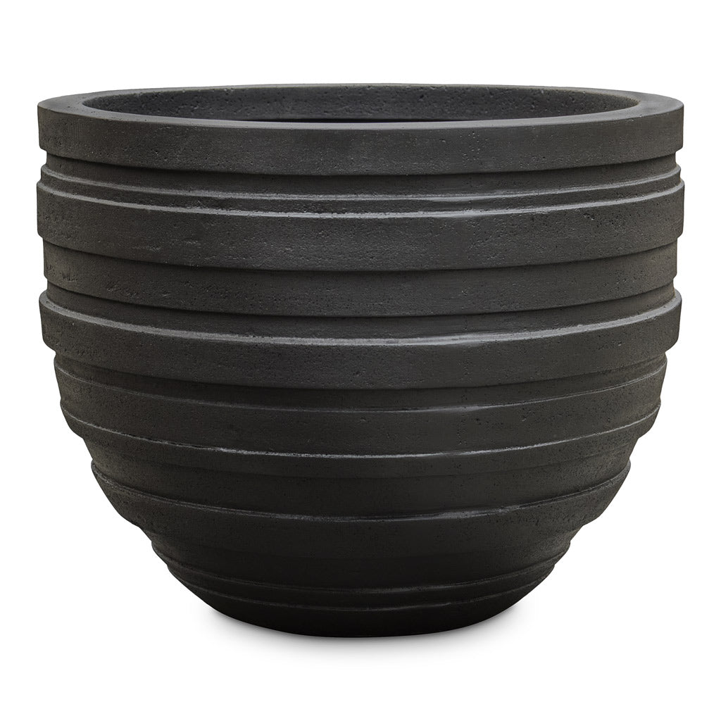 Polystone Coated Junar Planter Smoke 55x44cm