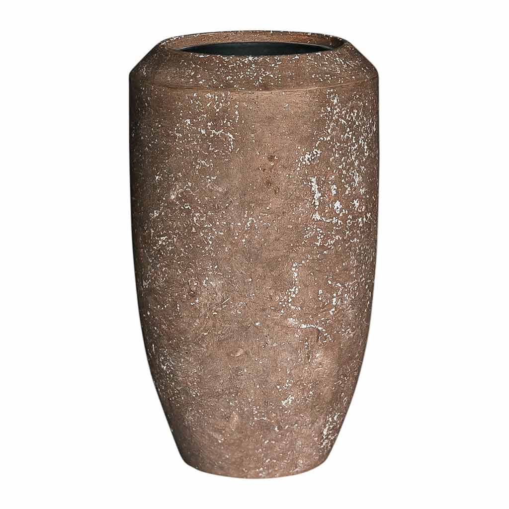 Polystone Coated Plain Coppa Planter - Rock