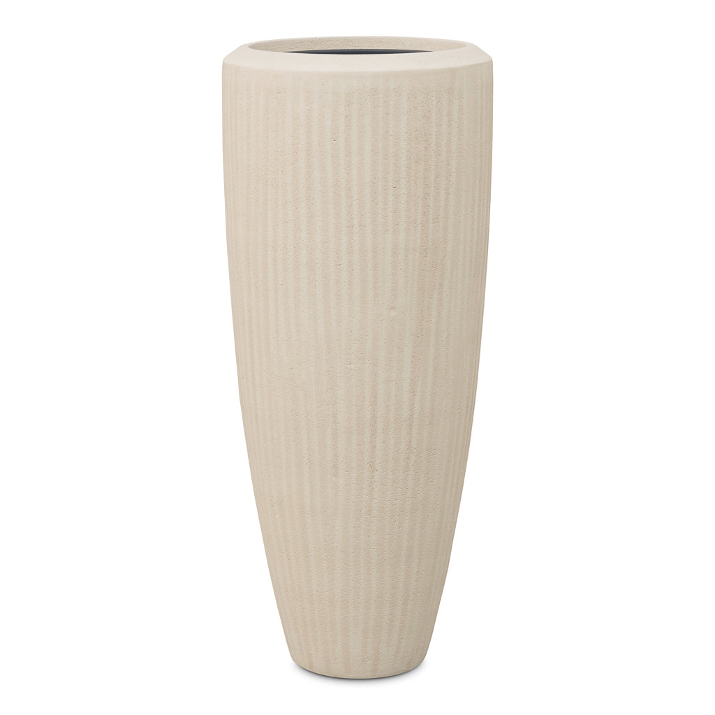Polystone Plain Partner Planter Natural 37x90cm