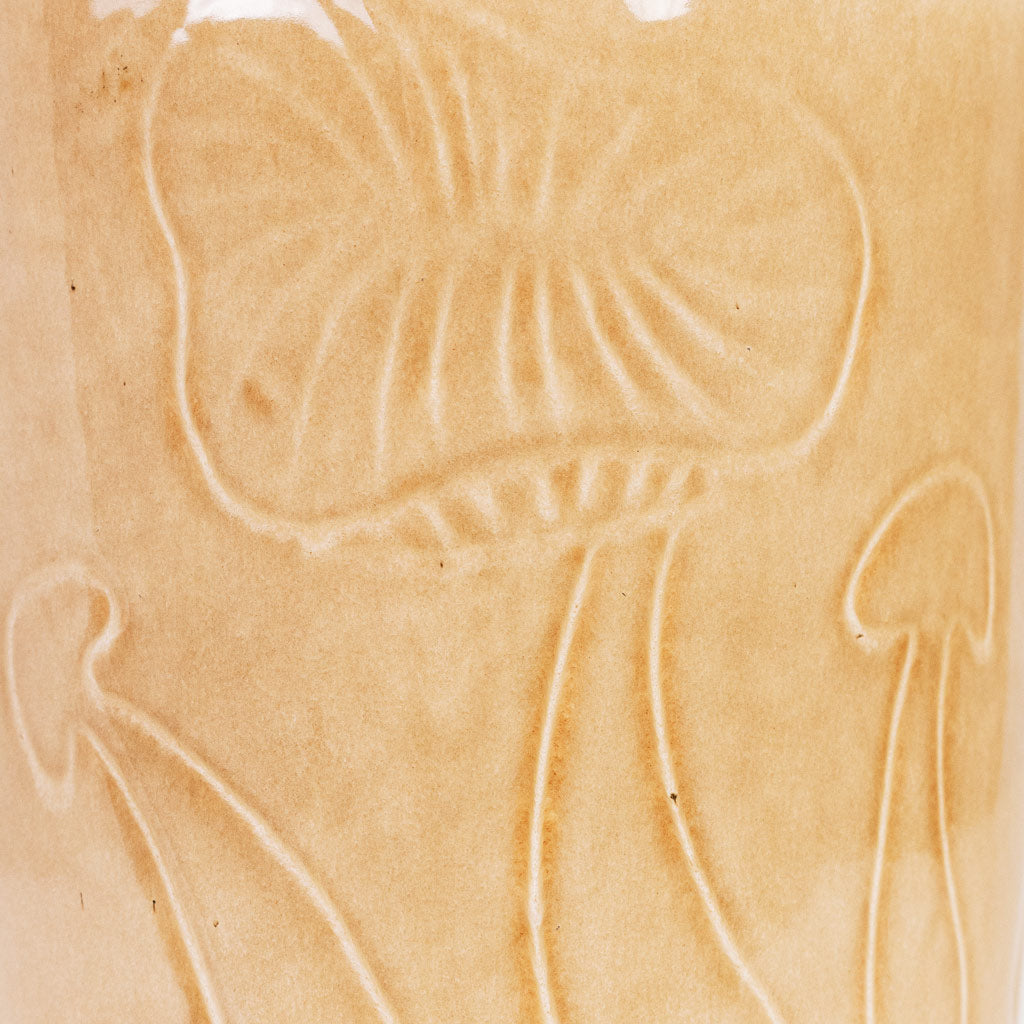 Porchini Glaze Pot Toasted Caramel close up