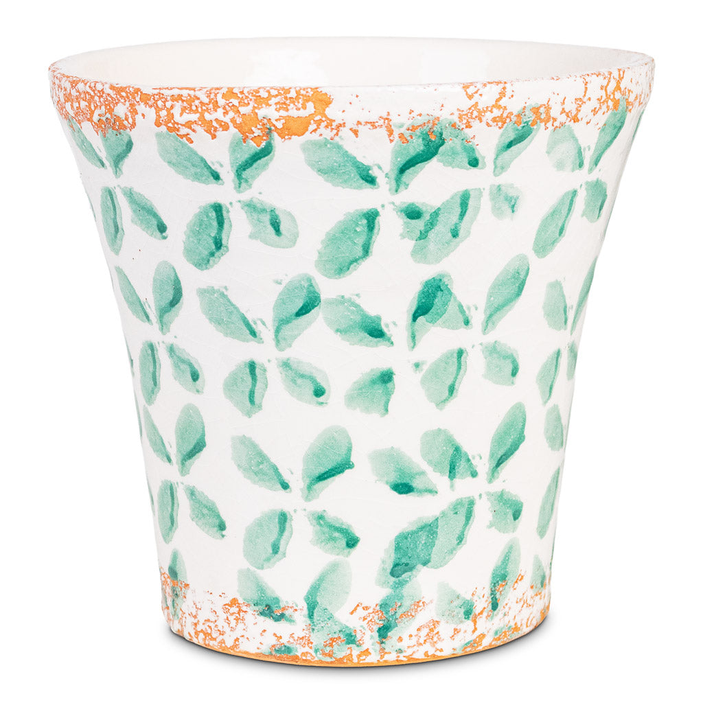 Porto Pot Green Tile 17x16.5cm