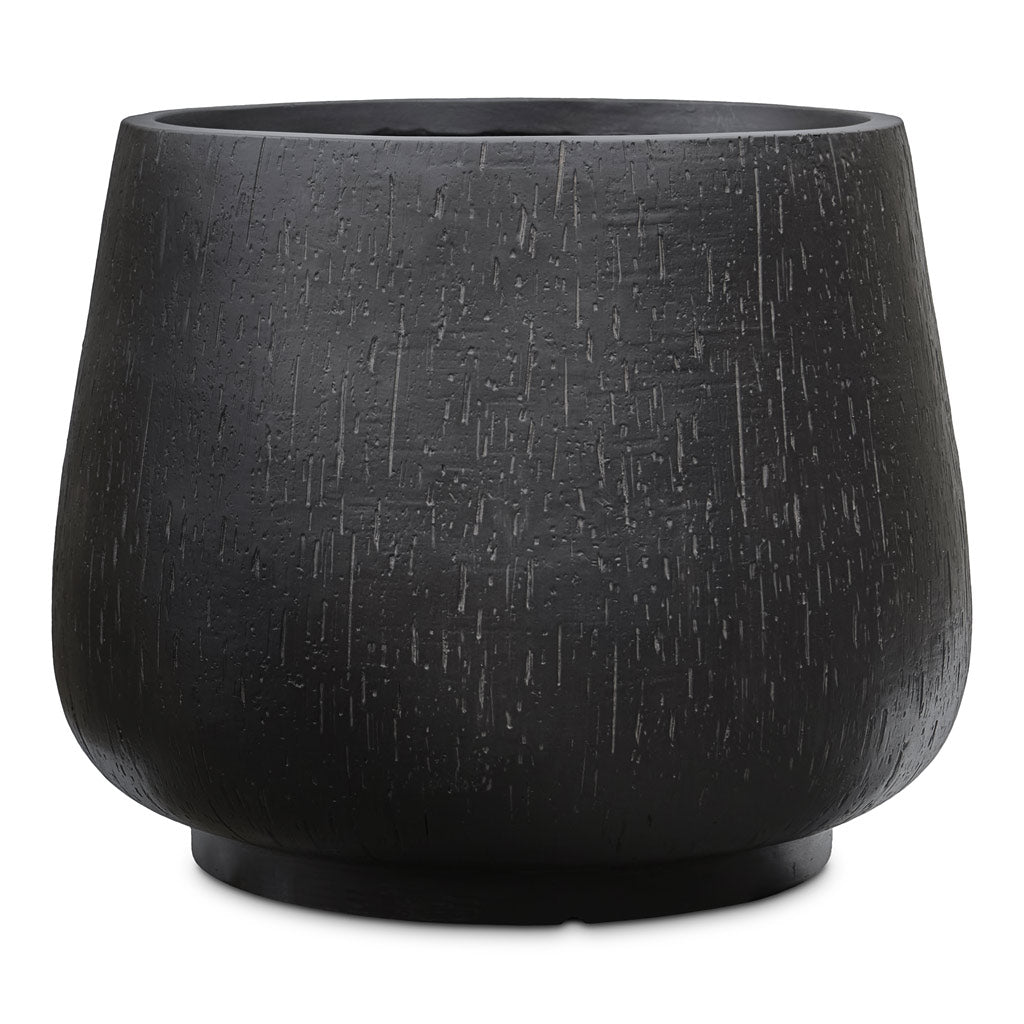 Raindrop Rounded Darcy Planter Anthracite 54x42cm