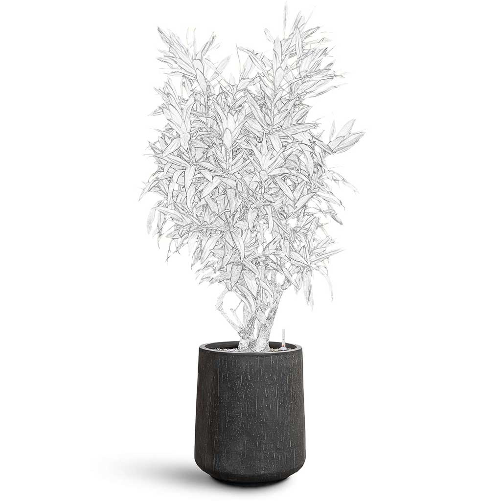 Raindrop Tube High Round Planter - Large Plant Display