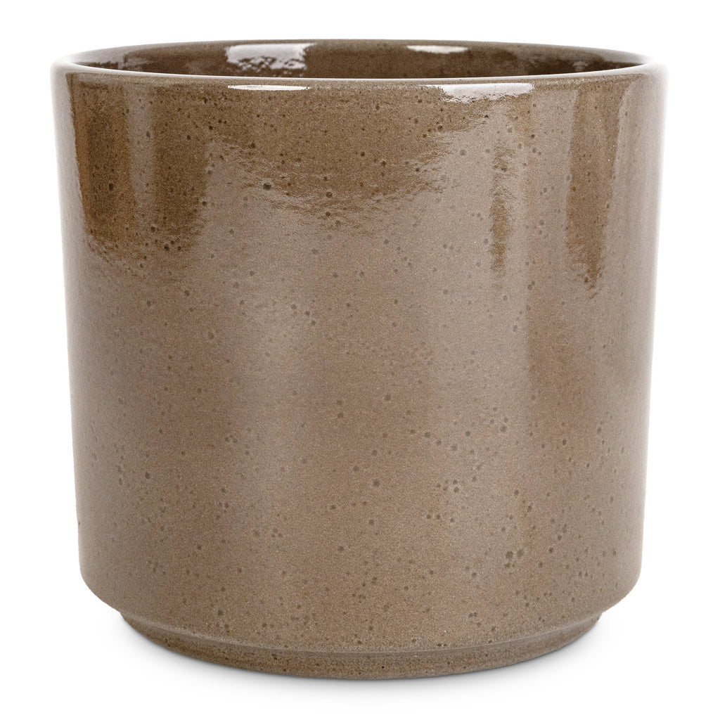 Remmi Glaze Plant Pot - Mocha