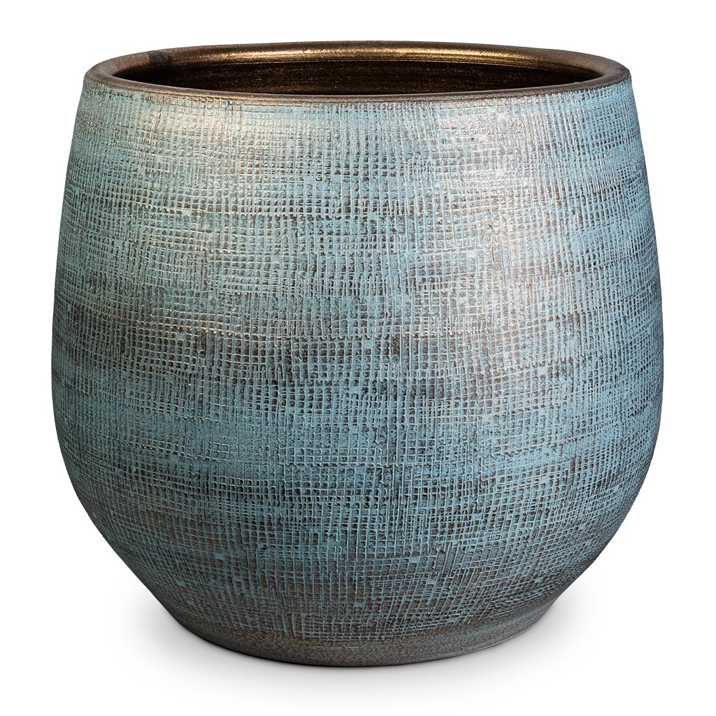 Ryan Plant Pot - Blue Gold