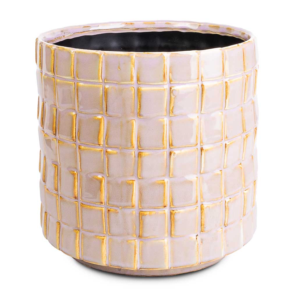 Stian Plant Pot - Soft Nougat - Large