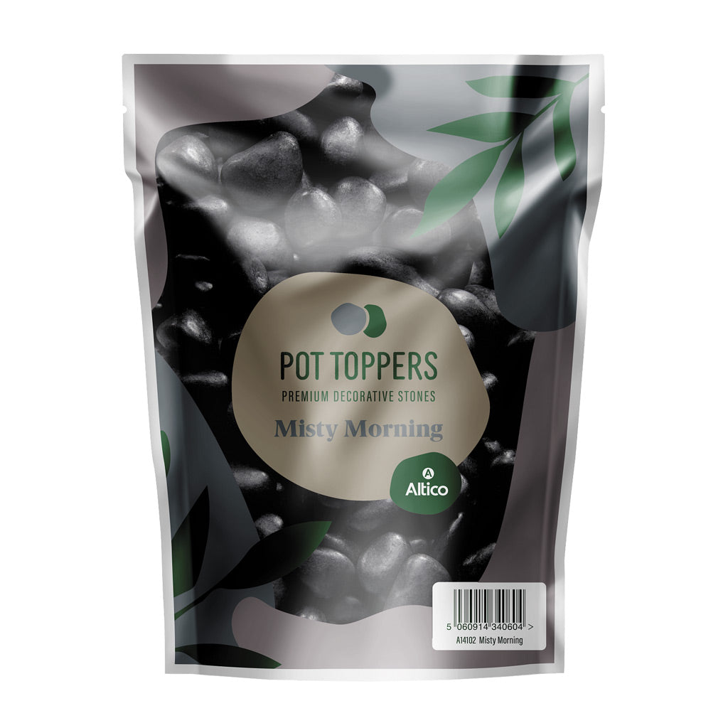 Stone Pot Topper Pouch Misty Morning Premium Decorative Stones